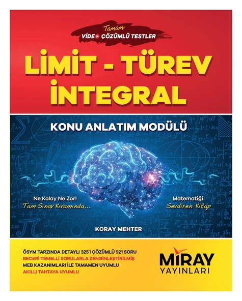 Limit Türev İntegral Konu Anlatım Modülü Miray Yayınları ürün görseli 1