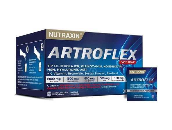 Nutraxin Artroflex Easy Move Saşe 30x6 Gr - Glukozamin Diz Eklem ürün görseli 1