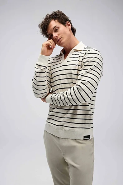 Ellesse Erkek Polo Sweatshirt EM594-BG - Resim 2