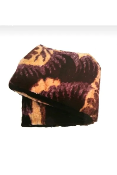 Bilgiçler Çift Kişilik Peluş Battaniye Kahve. ürün görseli 1