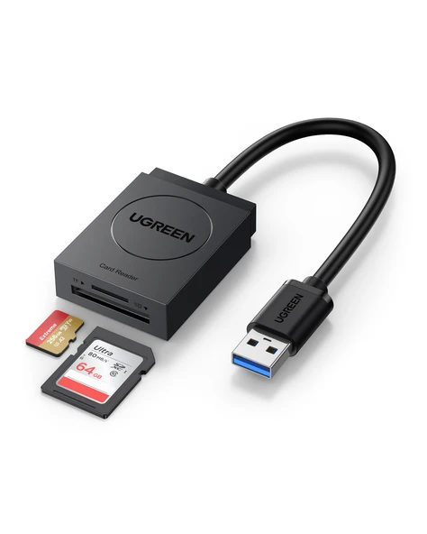 UGREEN 2-in-1 USB 3.0 SD/TF Kart Okuyucu, 20250 ürün görseli 1