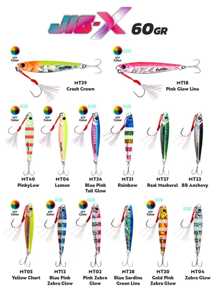 Fujin Jig-X 60gr Shore Jigging Jig Yem ürün görseli 1