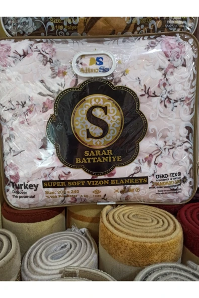 Sarar Peluş Çift Kişilik Battaniye 4 Kg - Resim 3