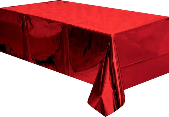 metalize Kırmızı Masa örtüsü 183x137 cm ürün görseli 1