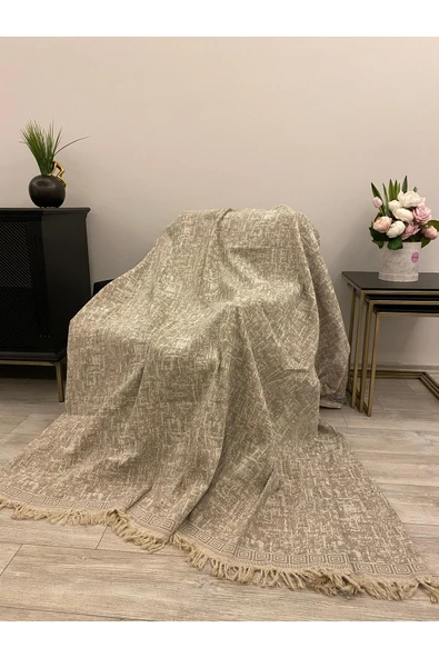 cmn home Lüks Pamuklu Koltuk-çekyat Örtüsü 170x220 Kaymaz Toplanmaz ürün görseli 1