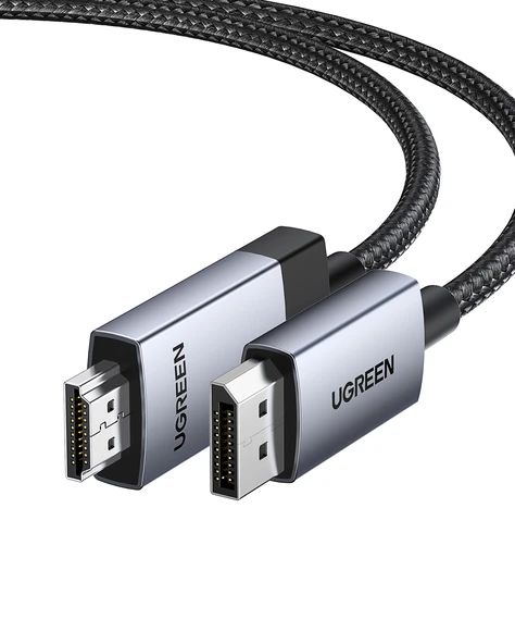 UGREEN 4K 60Hz DisplayPort to HDMI Örgülü Kablo, 3m, 25491 ürün görseli 1