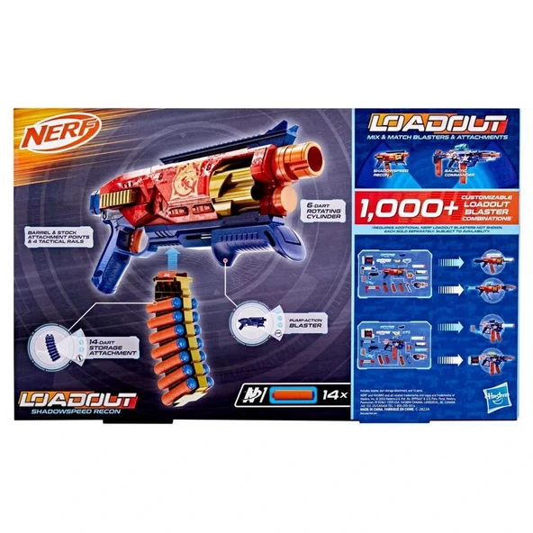 Nerf Loadout Shadowspeed Recon G1759 - Resim 6