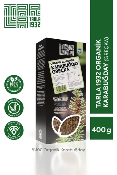 Tarla 1932 Organik Glutensiz Karabuğday (Greçka)  Doğal & Katkısız  400 gr ürün görseli 1