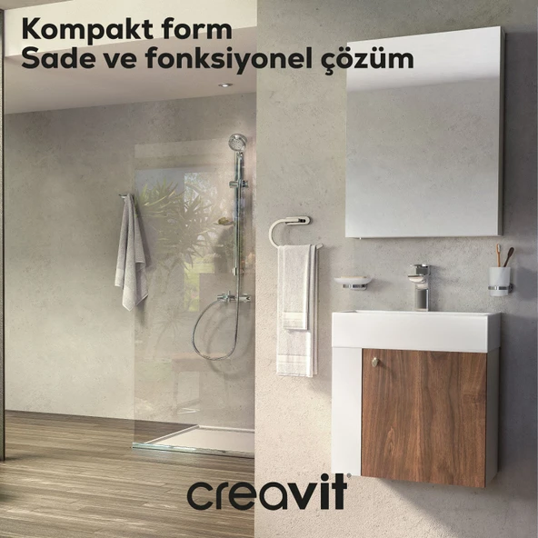Font Lavabo Dolabı 50 cm Beyaz-Barok - Resim 2