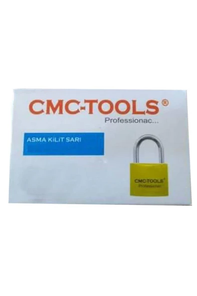 CMC Tools Sarı Asma Kilit 3 Anahtarlı 50 Mm - Resim 3