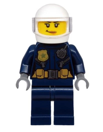 Lego Minifigür - Police - ATV Driver Female cty1132 ürün görseli 1