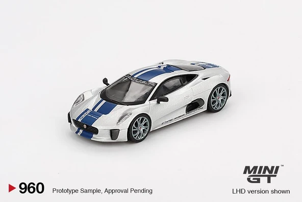 Mini GT Jaguar C-X75 Silver 960 - Resim 2
