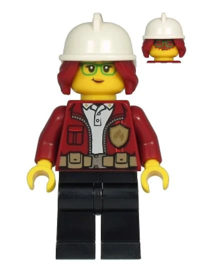 Lego Minifigür - Fire Chief, Female - Freya McCloud cty1211 ürün görseli 1