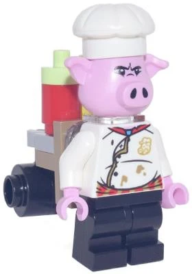 Lego Minifigür Pigsy White Chef Jacket mk067 ürün görseli 1