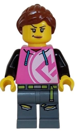 Lego Minifigür Kick Scooter Driver Female cty1626 ürün görseli 1