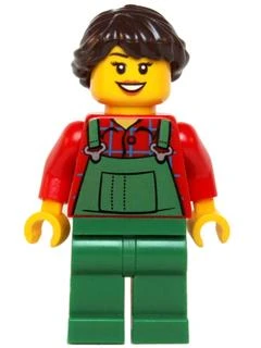 Lego Minifigür Overalls Farmer Female hol038 ürün görseli 1