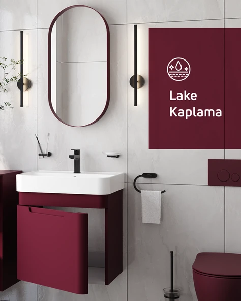 Colorit Kapaklı Lavabo Dolabı 60 cm Berry ürün görseli 1