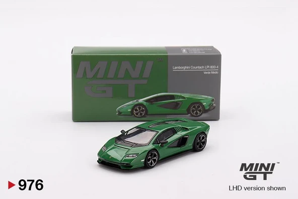 Mini GT Lamborghini Countach LPI 800-4 Verde Medio 976 ürün görseli 1