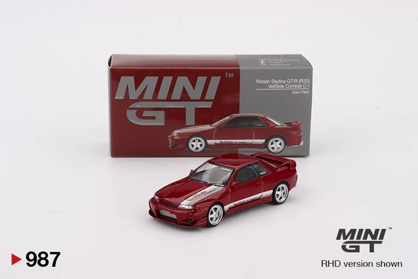 Mini GT Nissan Skyline GT-R (R32) VeilSide Combat C-I Gem Red 987 ürün görseli 1