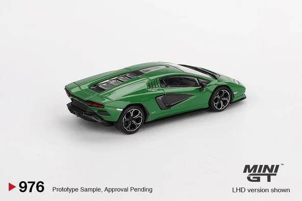 Mini GT Lamborghini Countach LPI 800-4 Verde Medio 976 - Resim 3