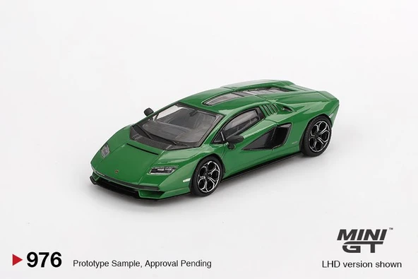 Mini GT Lamborghini Countach LPI 800-4 Verde Medio 976 - Resim 2