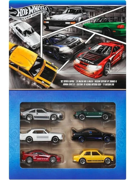 Hot Wheels Silver Series 6 Araçlı Set JBY77 ürün görseli 1