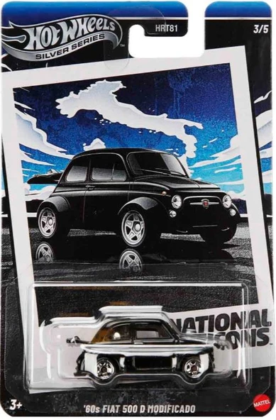 Hot Wheels Silver Series '60s Fiat 500 D Modificado JBY88 ürün görseli 1