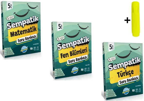 Ünlüler Karması 5.Sınıf Matematik Fen Türkçe Soru Bankası Seti ürün görseli 1