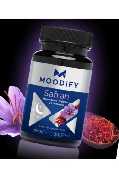 Moodify Safran Magnezyum Valerian B6 Vitamin 30 Kapsül ürün görseli 1