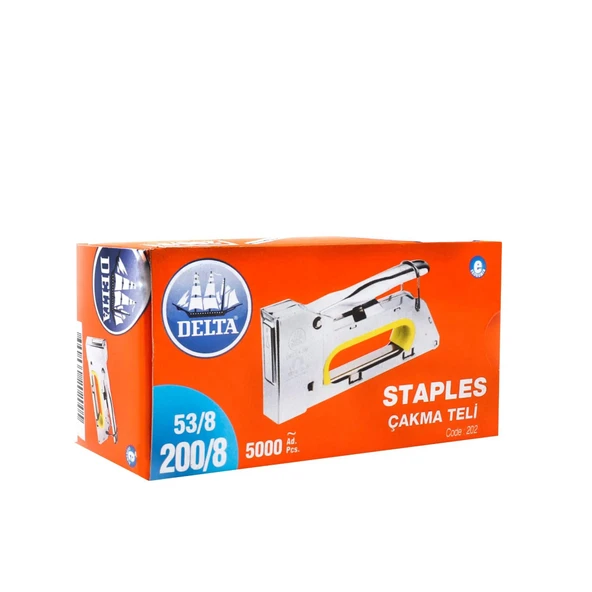 DELTA Zımba Teli 200/8 53/8 Kod 202 (5000 ADET) 12'li Paket ürün görseli 1