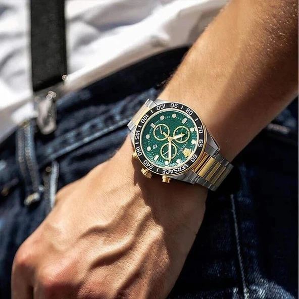 Versace VRSCVE6K00423 Erkek Kol Saati - Resim 4