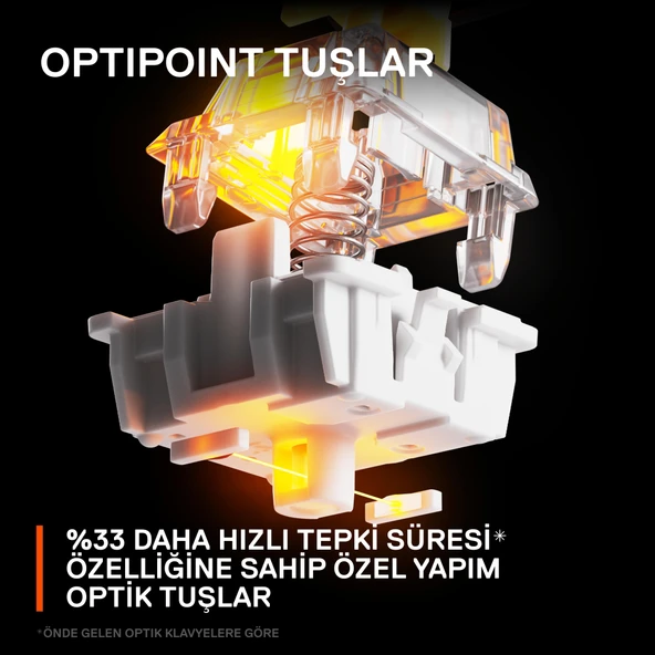 SteelSeries Apex 9 Mini Kablolu Mekanik Klavye İngilizce (US) - Resim 4