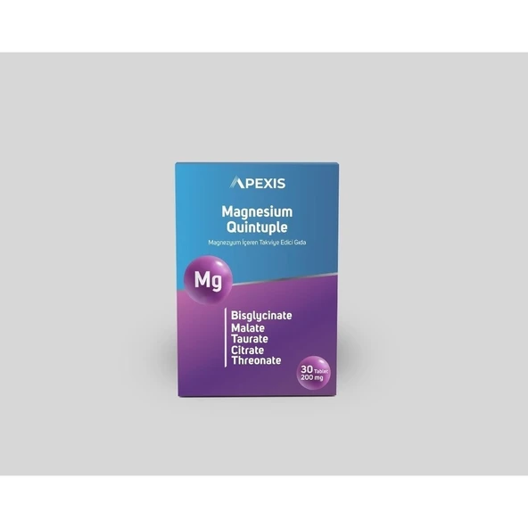 Apexis Magnesium Quintuple 30 Tablet ürün görseli 1