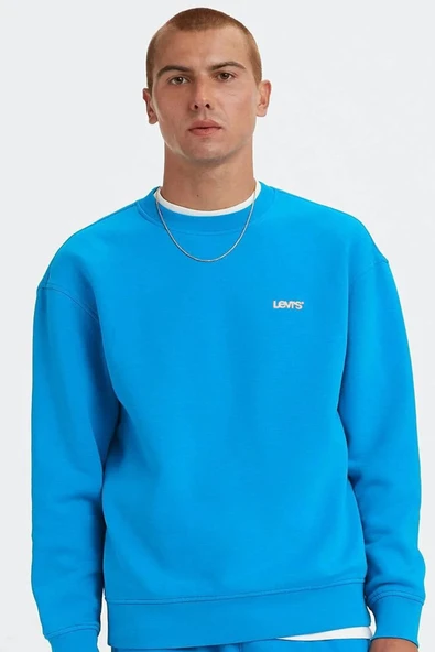 Erkek Mavi Sweatshirt - A7750-0000 ürün görseli 1