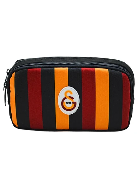 Galatasaray 2 Bölmeli Çucuklu Desenli Kalemlik Kalem Çantası ürün görseli 1