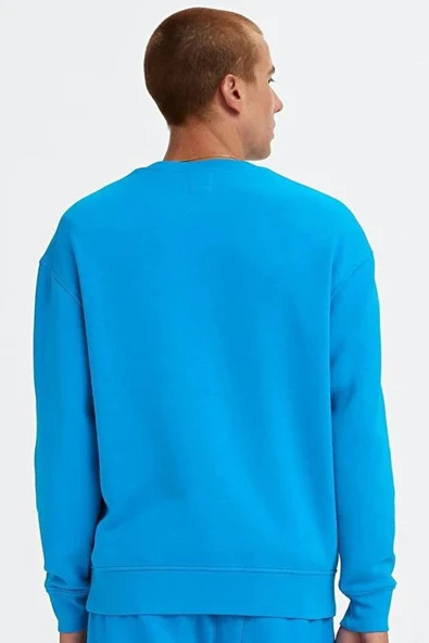 Erkek Mavi Sweatshirt - A7750-0000 - Resim 2