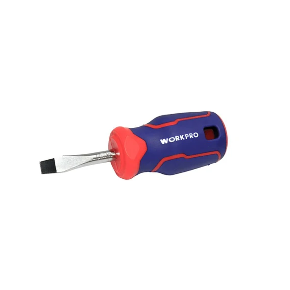 WORKPRO WP221024 6.5x38mm CR-V Manyetik Profesyonel Düz Topaç Tornavida ürün görseli 1