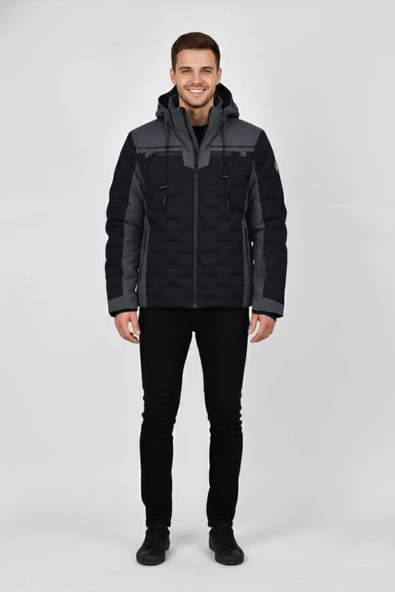Erkek Kapüşonlu Spor Mont Regular Fit 3331 BGL-ST04899 ürün görseli 1