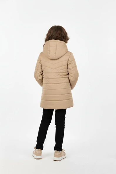 Kız Çocuk Kapüşonlu Mont BGL-ST04886 - Resim 11