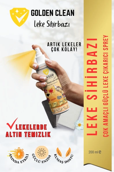 Golden Clean Leke Sihirbazı & Leke çıkarıcı ultra formül ürün görseli 1