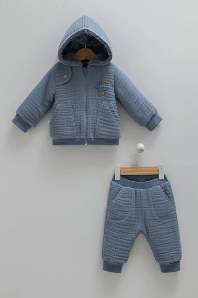 Caramell Coolest %100 Pamuk 2'li Alt Üst Takım 56-62 cm 1-3 Ay İndido CRML.IDG.TKE1148-5662 ürün görseli 1