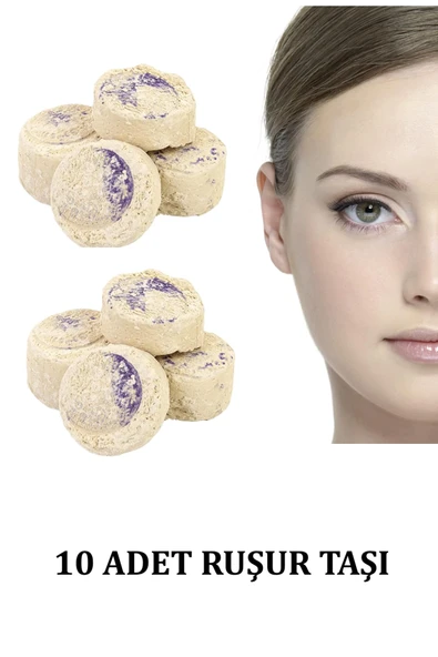 10 Adet İran Ruşur Taşı Ölü Deri Arıncırıcı Cilt Beyazlatma Yüz ve Vücut Doğal Peeling ürün görseli 1