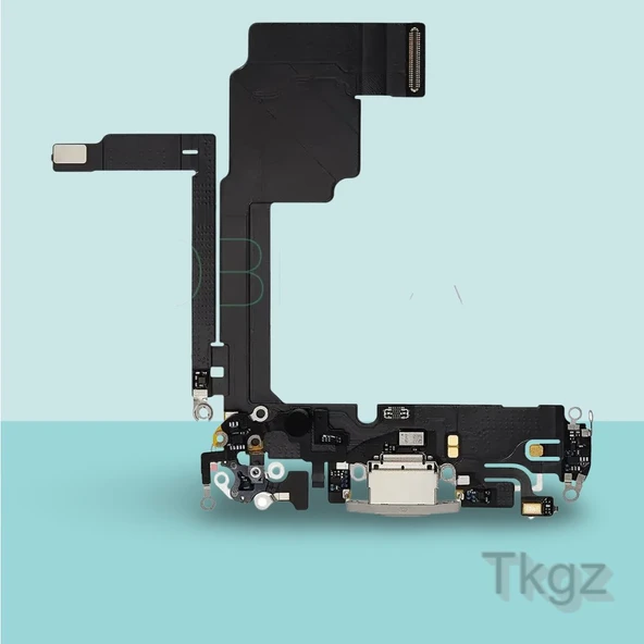 Apple İphone 15 PRO Full Şarj Soketi Filmi FLEX Orjinal (BEYAZ) ürün görseli 1