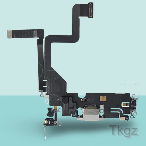 Apple İphone 14 PRO Full Şarj Soketi Filmi FLEX Orjinal (GÜMÜŞ) ürün görseli 1
