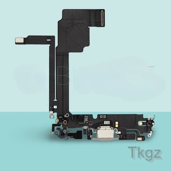 Apple İphone 15 PRO MAX Full Şarj Soketi Filmi FLEX Orjinal (BEYAZ) ürün görseli 1