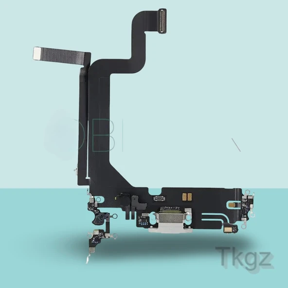 Apple İphone 14 PRO MAX Full Şarj Soketi Filmi FLEX Orjinal (GÜMÜŞ) ürün görseli 1