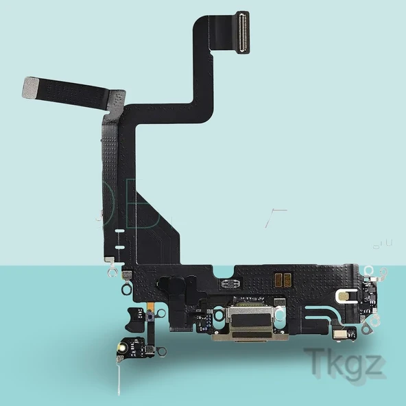 Apple İphone 14 PRO Full Şarj Soketi Filmi FLEX Orjinal (GOLD) ürün görseli 1