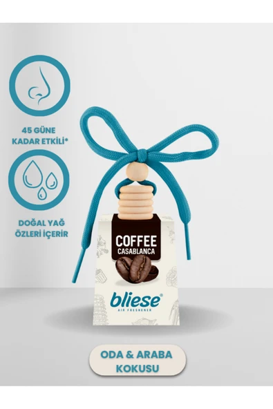 Bliese Coffee Casablanca Oda ve Oto Araç Kokusu, Araba Kokusu, Oto Kokusu ürün görseli 1