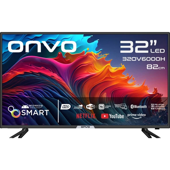 Onvo 32OV6000H 32" 81 Ekran Uydu Alıcılı HD Ready Smart LED TV ürün görseli 1