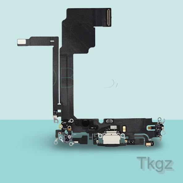 Apple İphone 15 PRO MAX Full Şarj Soketi Filmi FLEX Orjinal (SİYAH) ürün görseli 1